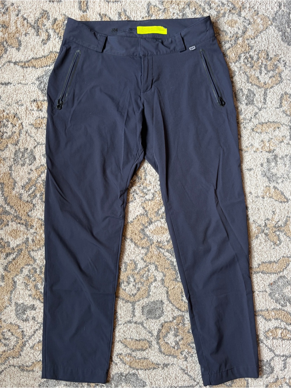 Helly Hansen Women's Capri Pants 28 Dockline 3/4 Blue Lightweight Knit